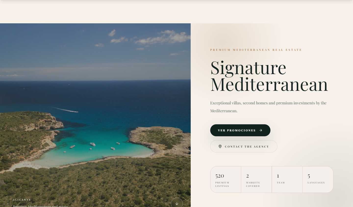 Véritable site public d’agence présentant ses biens