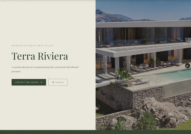 Aperçu du site — Terra Riviera